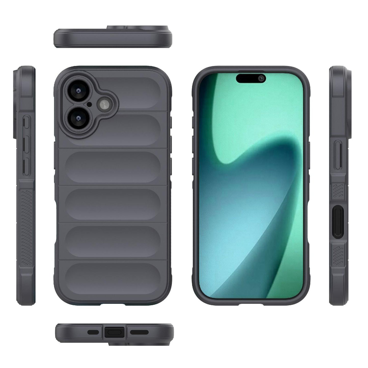 Apple iPhone 17 Magic Shield TPU + Flannel Protective Phone Case Cover, Shockproof Scratch Resistant