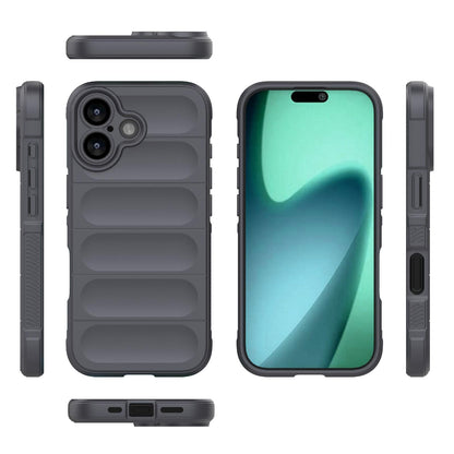 Apple iPhone 17 Magic Shield TPU + Flannel Protective Phone Case Cover, Shockproof Scratch Resistant