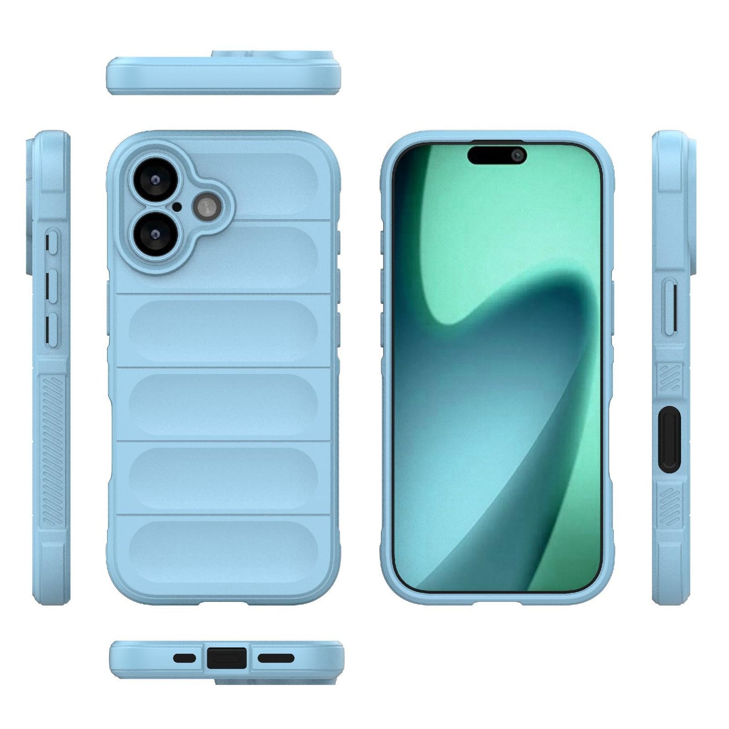 Apple iPhone 17 Magic Shield TPU + Flannel Protective Phone Case Cover, Shockproof Scratch Resistant