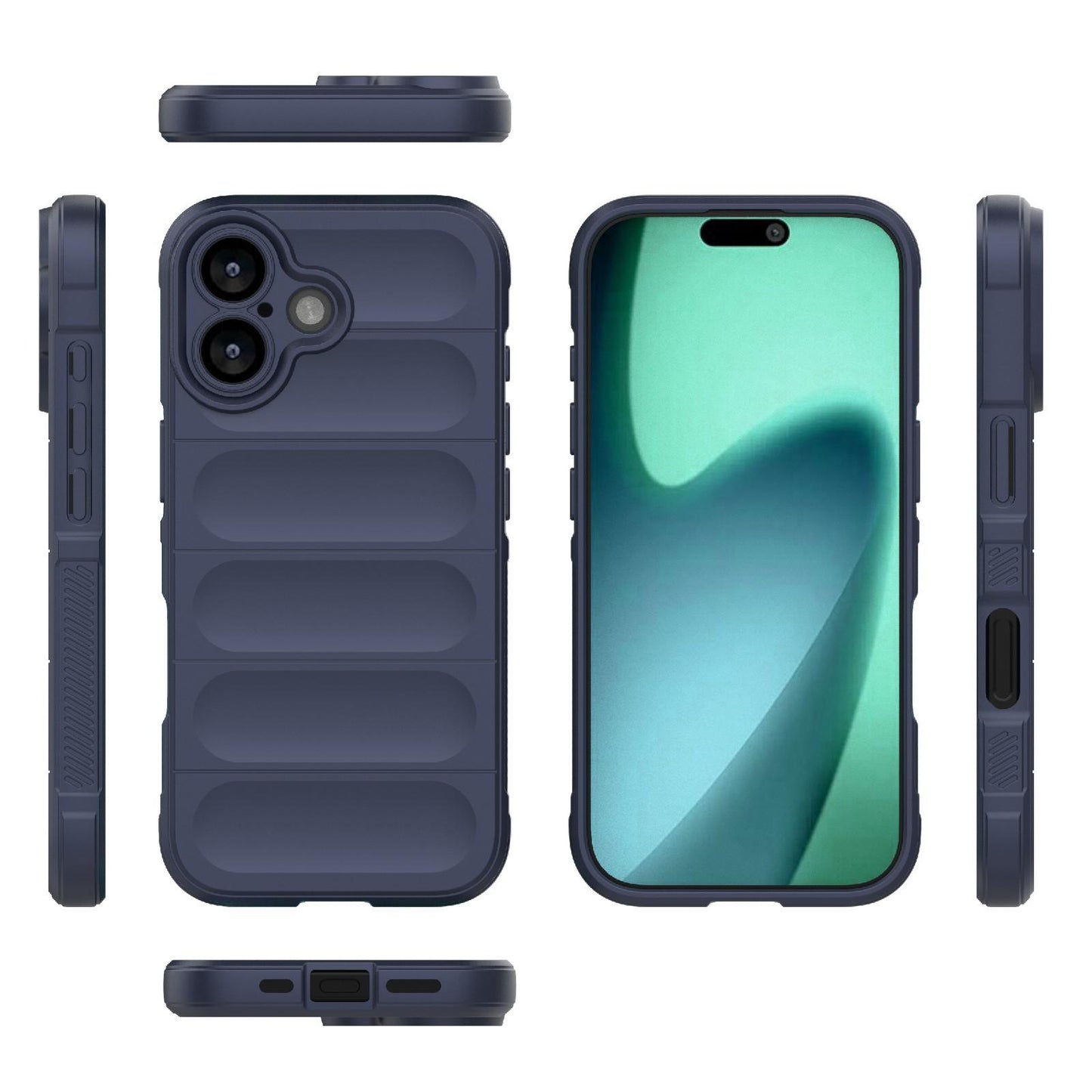 Apple iPhone 17 Magic Shield TPU + Flannel Protective Phone Case Cover, Shockproof Scratch Resistant