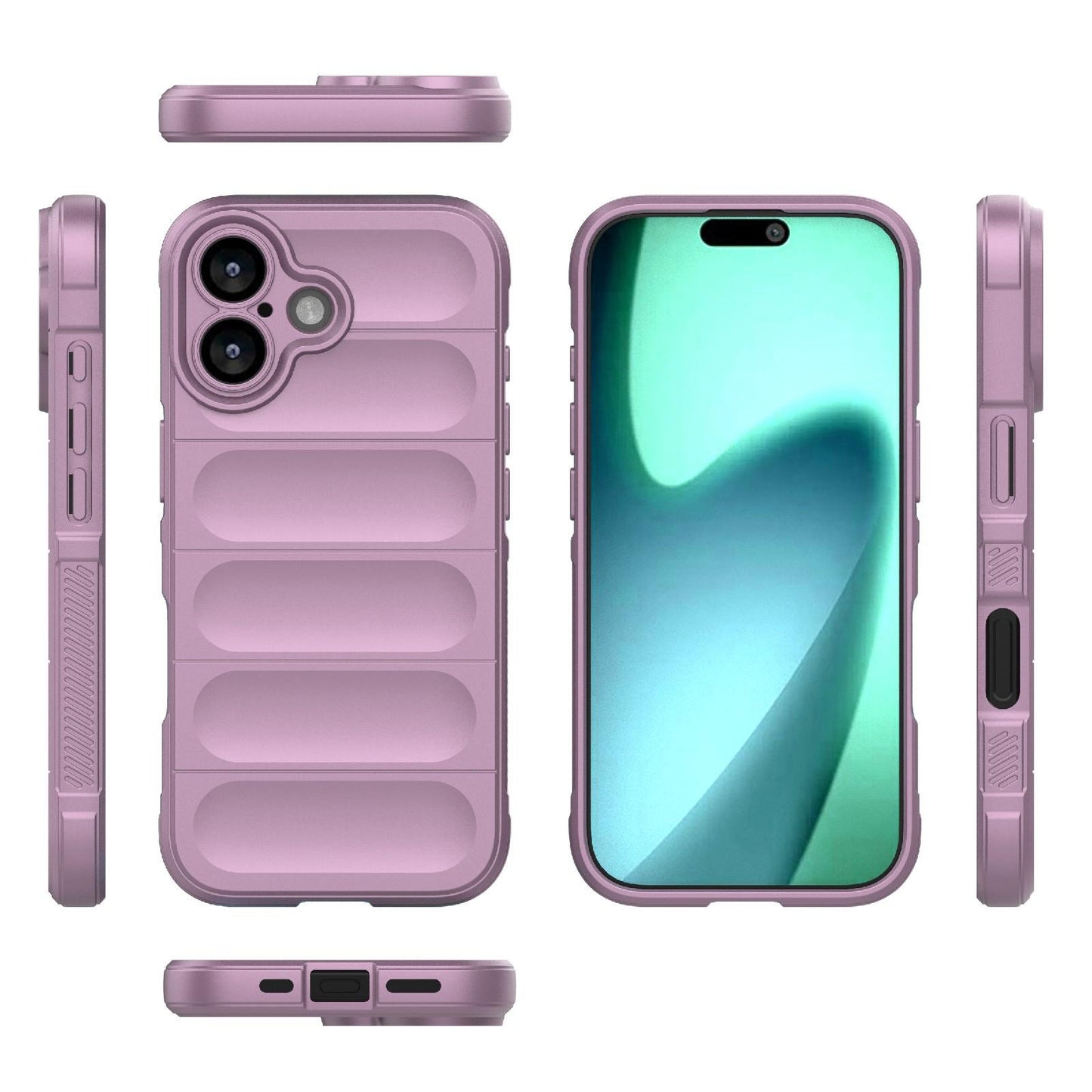 Apple iPhone 17 Magic Shield TPU + Flannel Protective Phone Case Cover, Shockproof Scratch Resistant