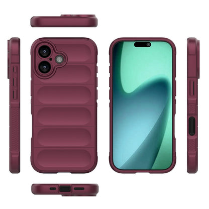 Apple iPhone 17 Magic Shield TPU + Flannel Protective Phone Case Cover, Shockproof Scratch Resistant