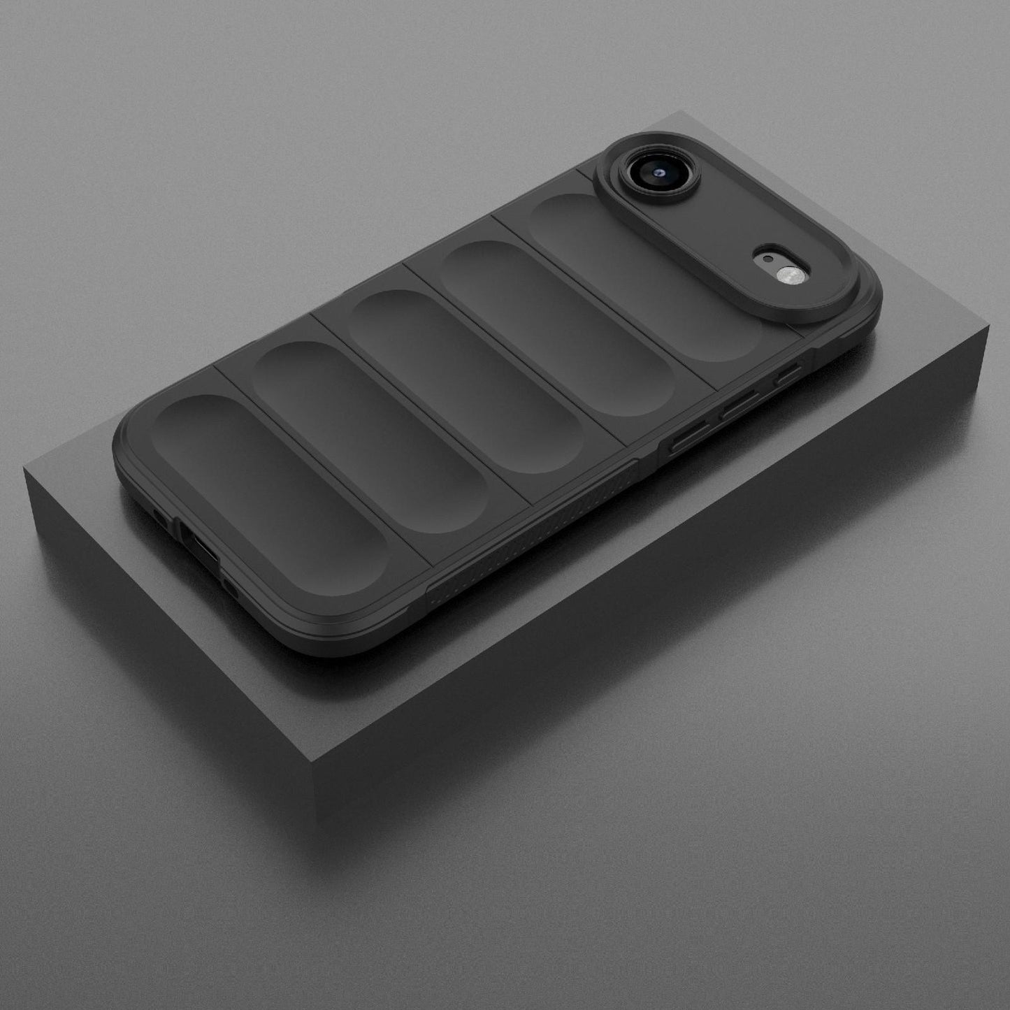 Apple iPhone Air Magic Shield TPU + Flannel Protective Phone Case Cover, Shockproof Scratch Resistant