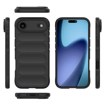 Apple iPhone Air Magic Shield TPU + Flannel Protective Phone Case Cover, Shockproof Scratch Resistant