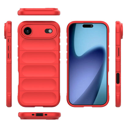 Apple iPhone Air Magic Shield TPU + Flannel Protective Phone Case Cover, Shockproof Scratch Resistant