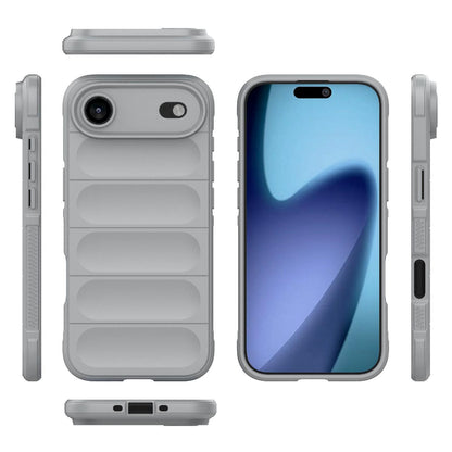 Apple iPhone Air Magic Shield TPU + Flannel Protective Phone Case Cover, Shockproof Scratch Resistant