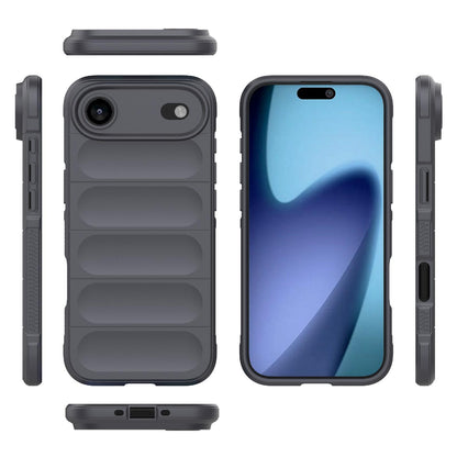Apple iPhone Air Magic Shield TPU + Flannel Protective Phone Case Cover, Shockproof Scratch Resistant