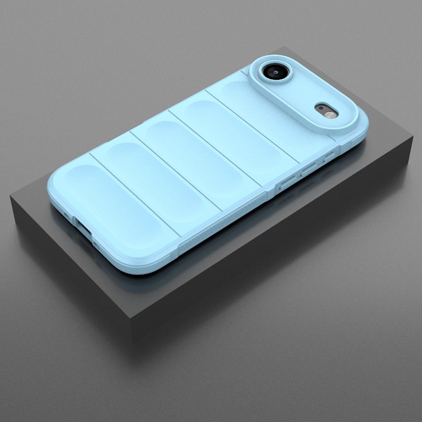 Apple iPhone Air Magic Shield TPU + Flannel Protective Phone Case Cover, Shockproof Scratch Resistant