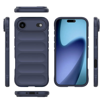 Apple iPhone Air Magic Shield TPU + Flannel Protective Phone Case Cover, Shockproof Scratch Resistant