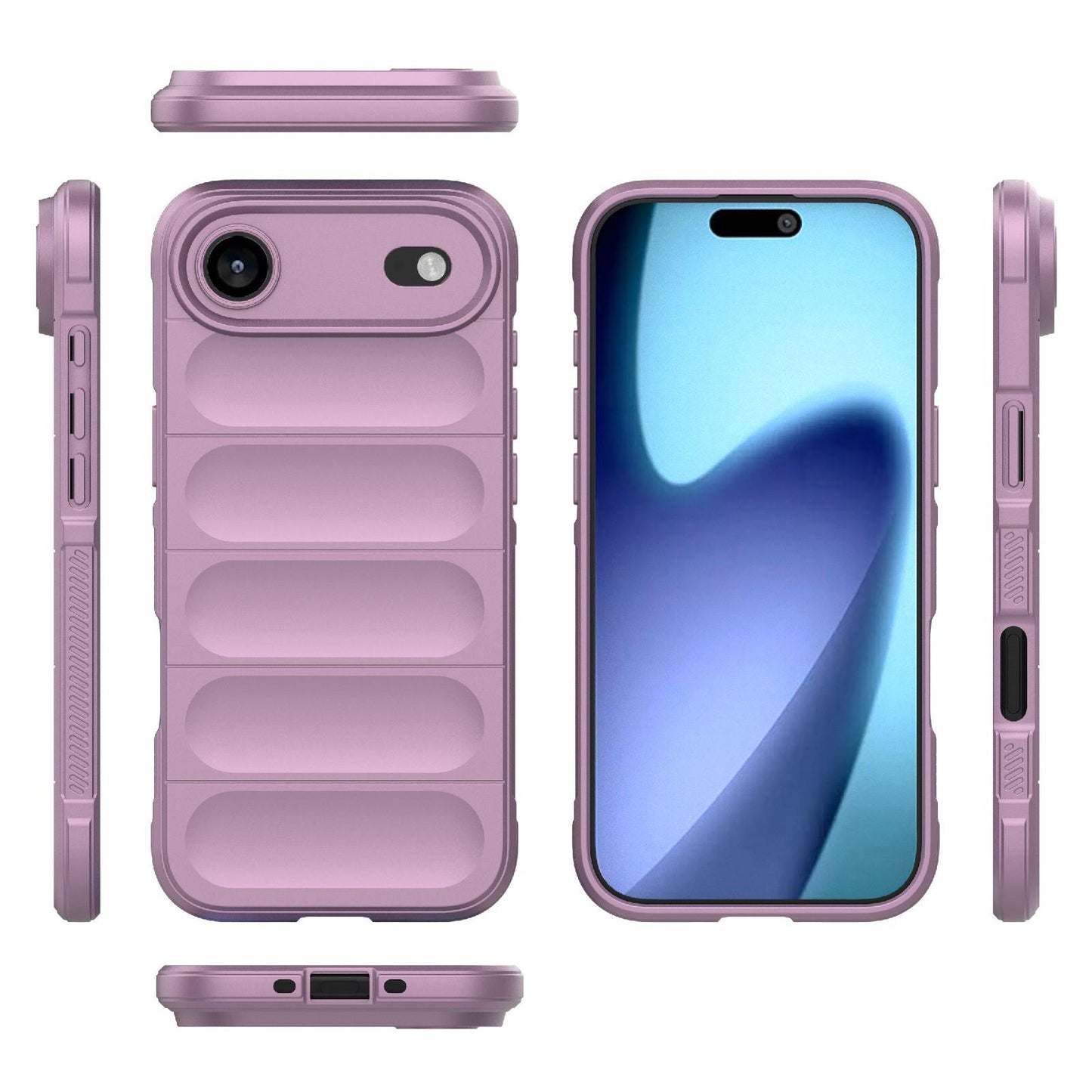 Apple iPhone Air Magic Shield TPU + Flannel Protective Phone Case Cover, Shockproof Scratch Resistant