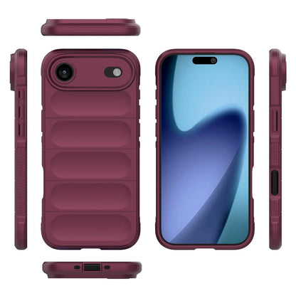 Apple iPhone Air Magic Shield TPU + Flannel Protective Phone Case Cover, Shockproof Scratch Resistant