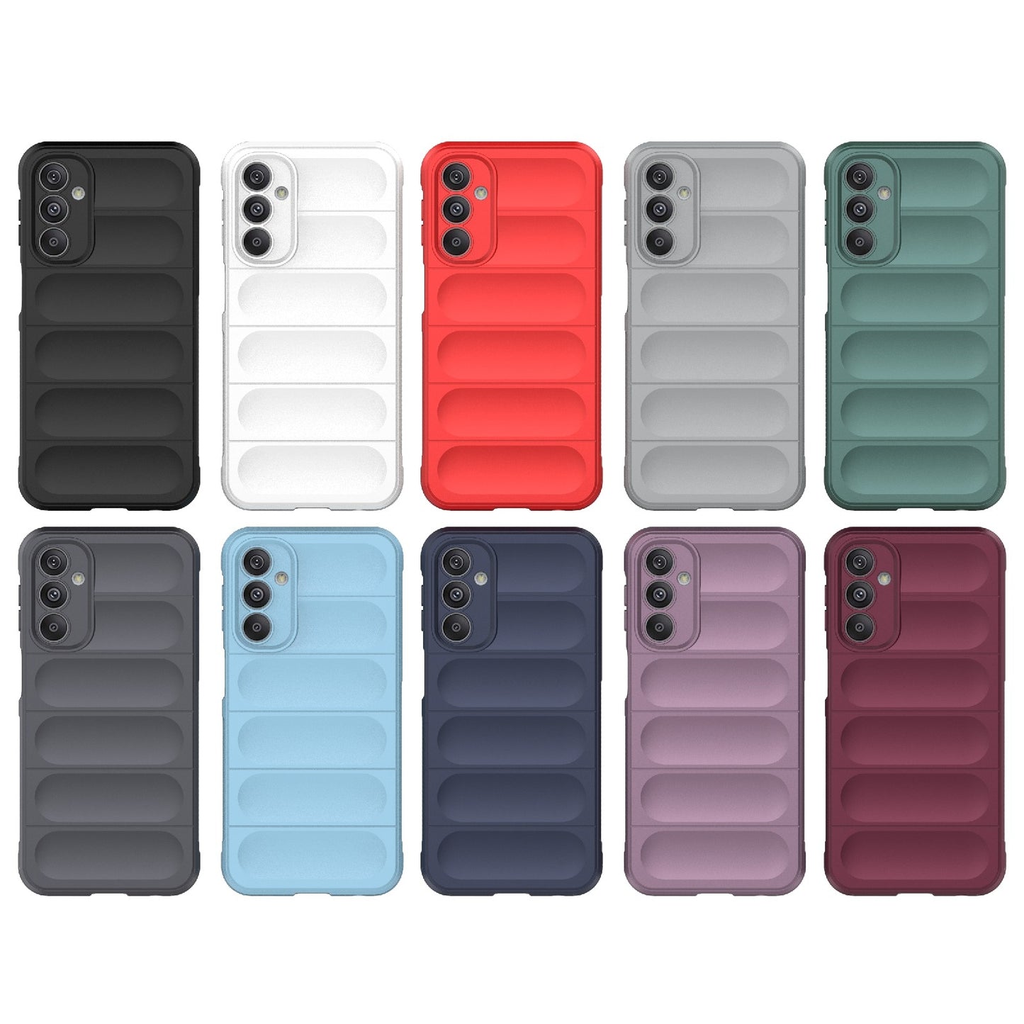 Samsung Galaxy M34 5G Magic Shield TPU + Flannel Protective Phone Case Cover, Shockproof Scratch Resistant
