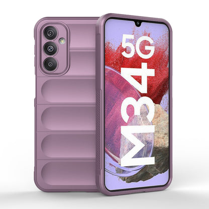 Samsung Galaxy M34 5G Magic Shield TPU + Flannel Protective Phone Case Cover, Shockproof Scratch Resistant