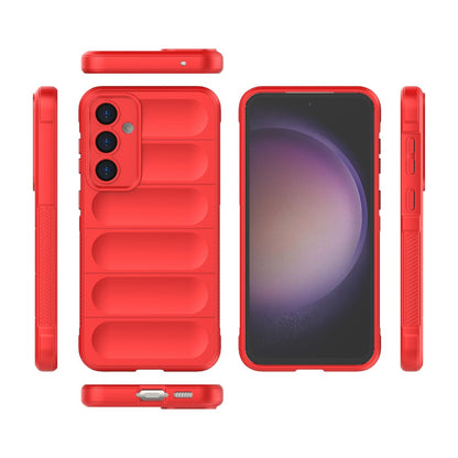 Samsung Galaxy S23 FE 5G Magic Shield TPU + Flannel Protective Phone Case Cover, Shockproof Scratch Resistant