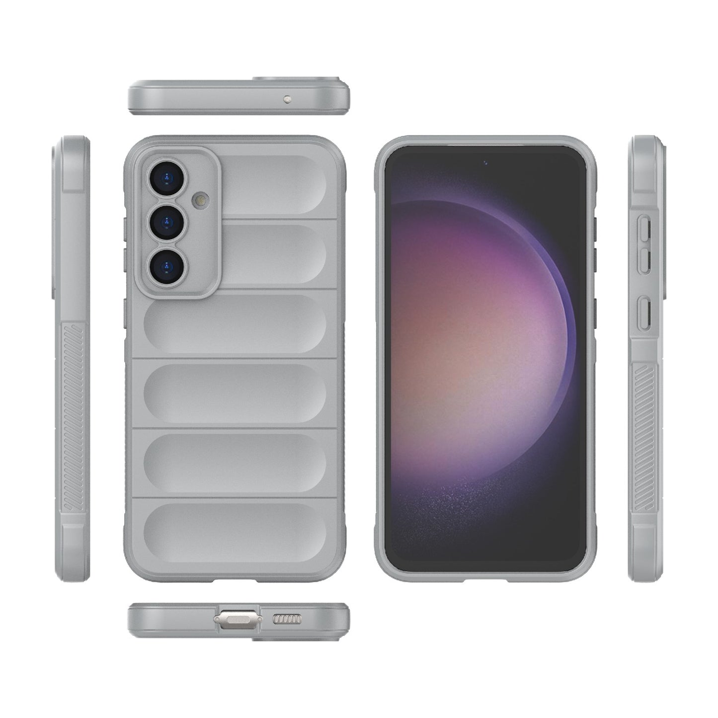 Samsung Galaxy S23 FE 5G Magic Shield TPU + Flannel Protective Phone Case Cover, Shockproof Scratch Resistant