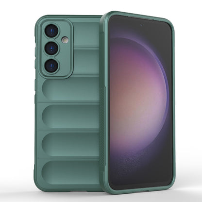 Samsung Galaxy S23 FE 5G Magic Shield TPU + Flannel Protective Phone Case Cover, Shockproof Scratch Resistant