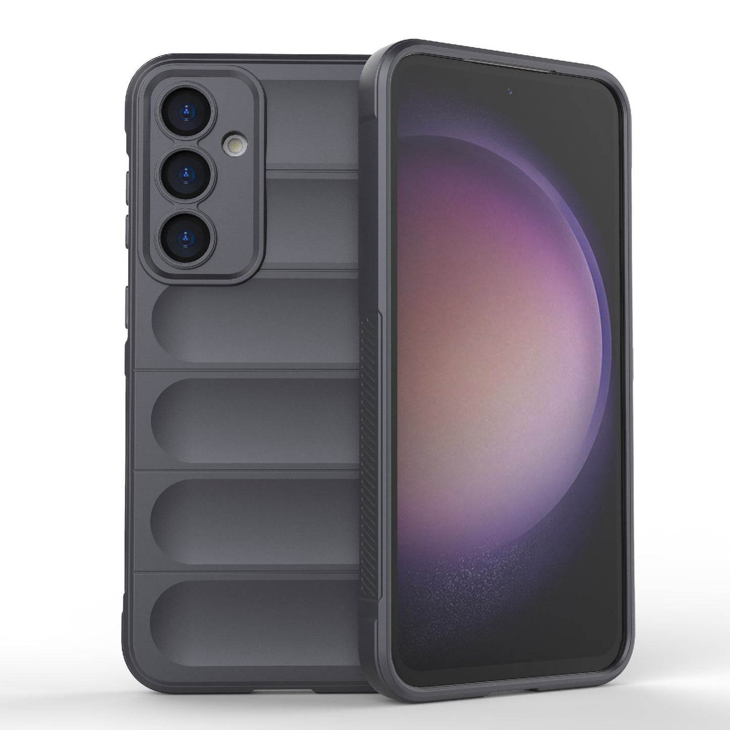 Samsung Galaxy S23 FE 5G Magic Shield TPU + Flannel Protective Phone Case Cover, Shockproof Scratch Resistant