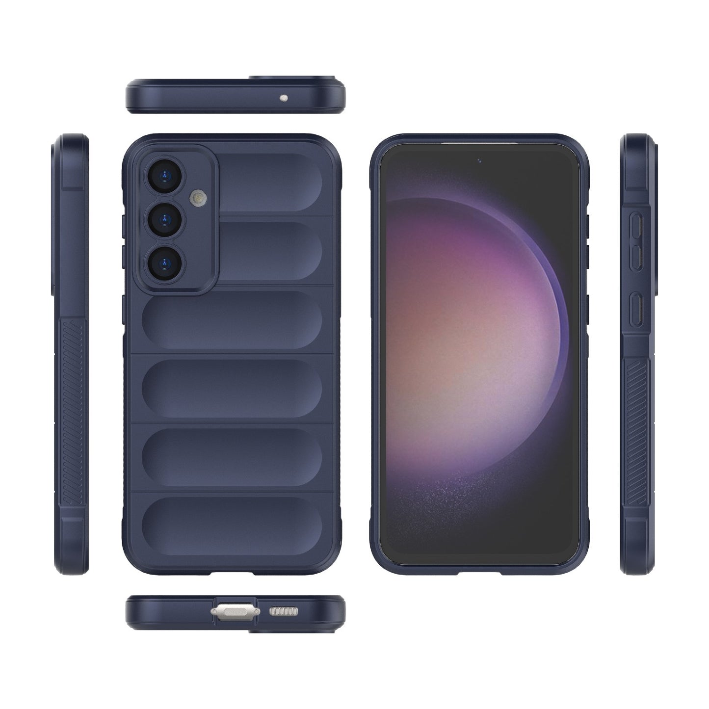 Samsung Galaxy S23 FE 5G Magic Shield TPU + Flannel Protective Phone Case Cover, Shockproof Scratch Resistant