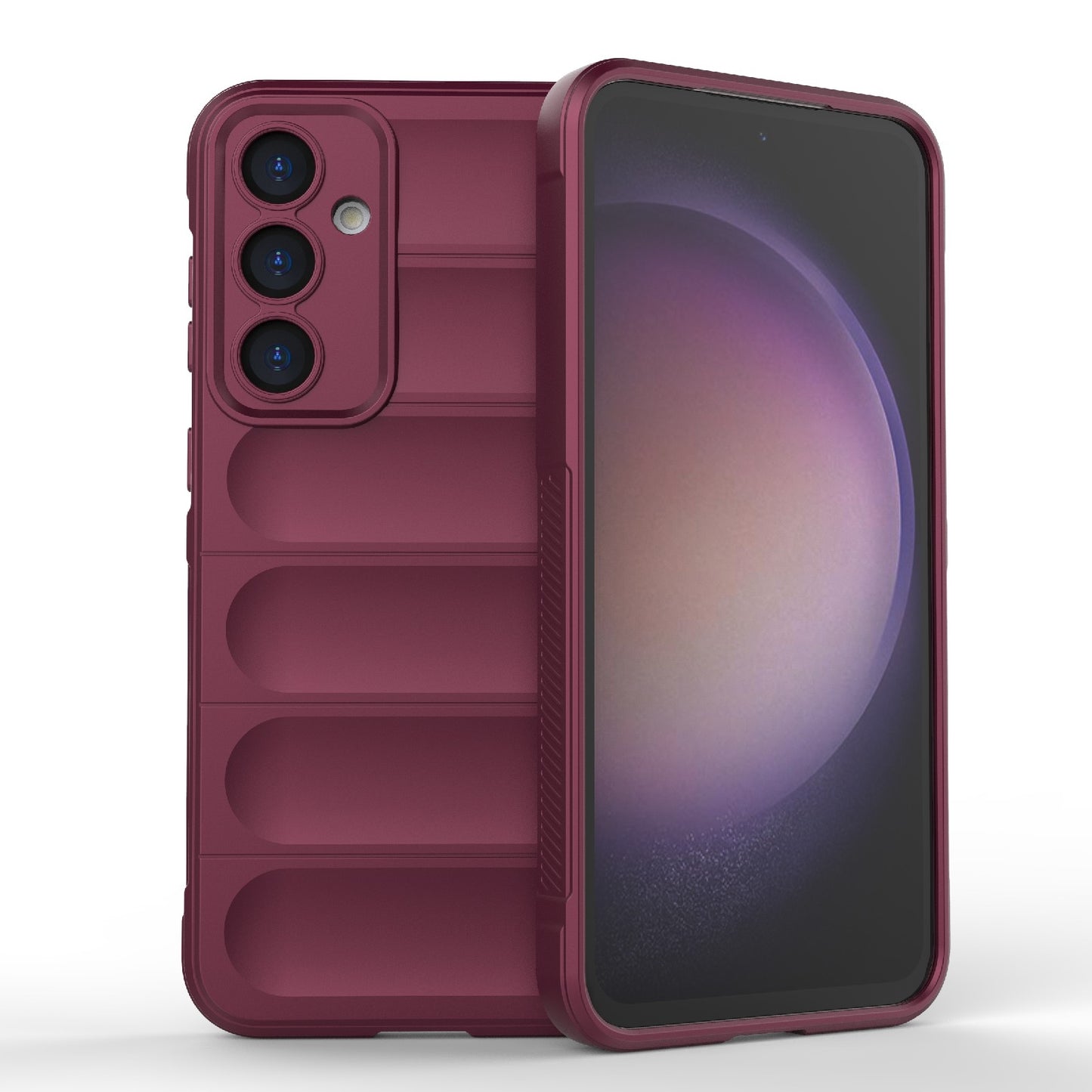 Samsung Galaxy S23 FE 5G Magic Shield TPU + Flannel Protective Phone Case Cover, Shockproof Scratch Resistant