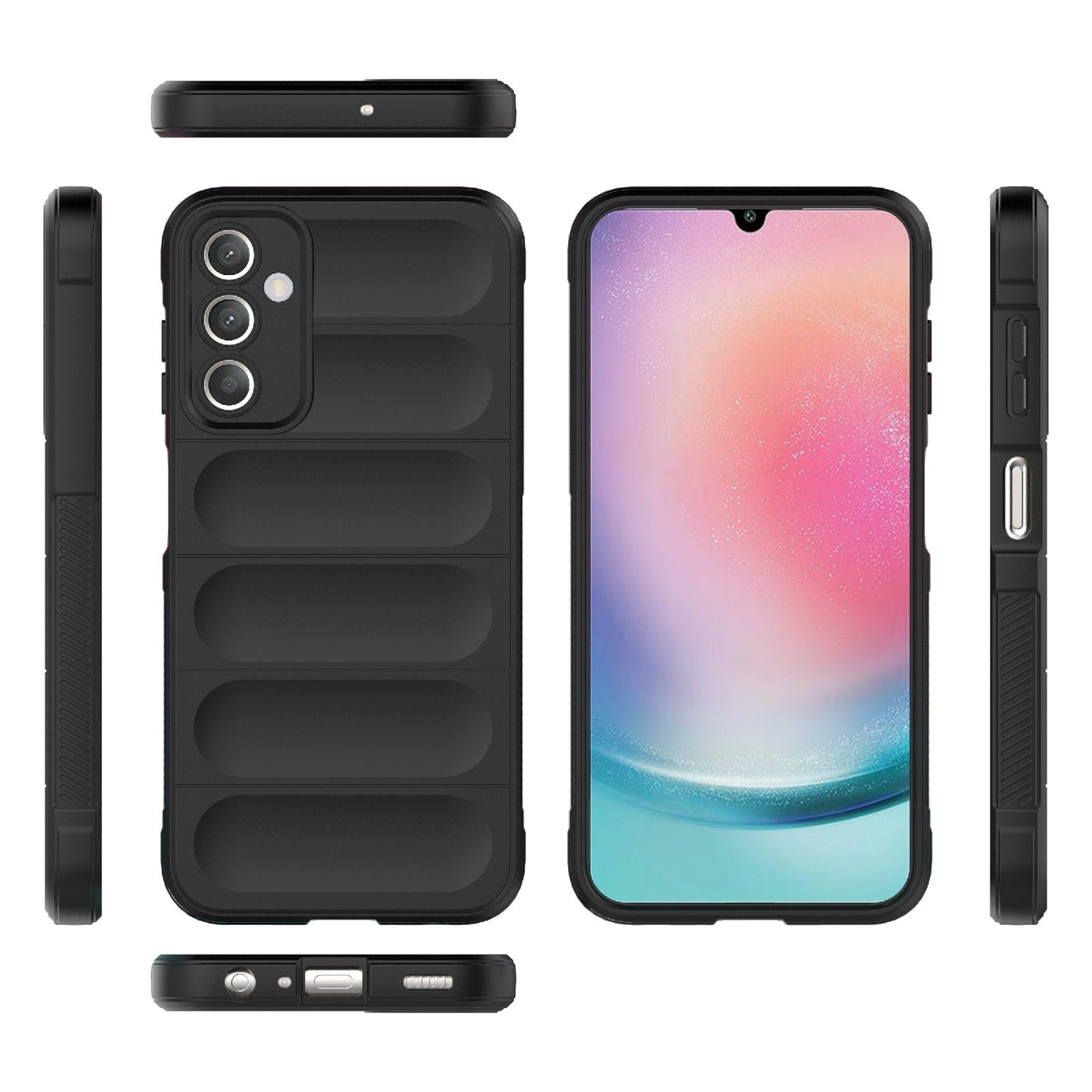 Samsung Galaxy A25 5G Magic Shield TPU + Flannel Protective Phone Case Cover, Shockproof Scratch Resistant