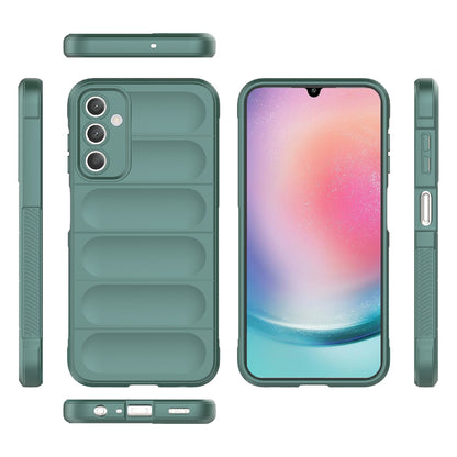 Samsung Galaxy A25 5G Magic Shield TPU + Flannel Protective Phone Case Cover, Shockproof Scratch Resistant