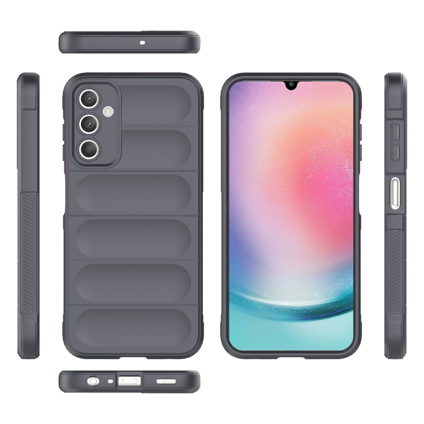 Samsung Galaxy A25 5G Magic Shield TPU + Flannel Protective Phone Case Cover, Shockproof Scratch Resistant