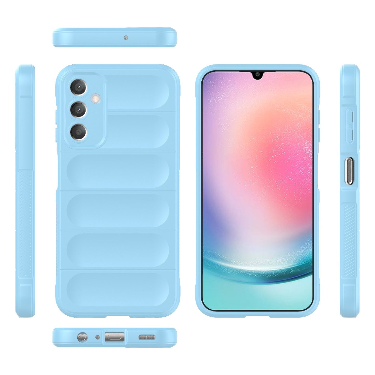 Samsung Galaxy A25 5G Magic Shield TPU + Flannel Protective Phone Case Cover, Shockproof Scratch Resistant