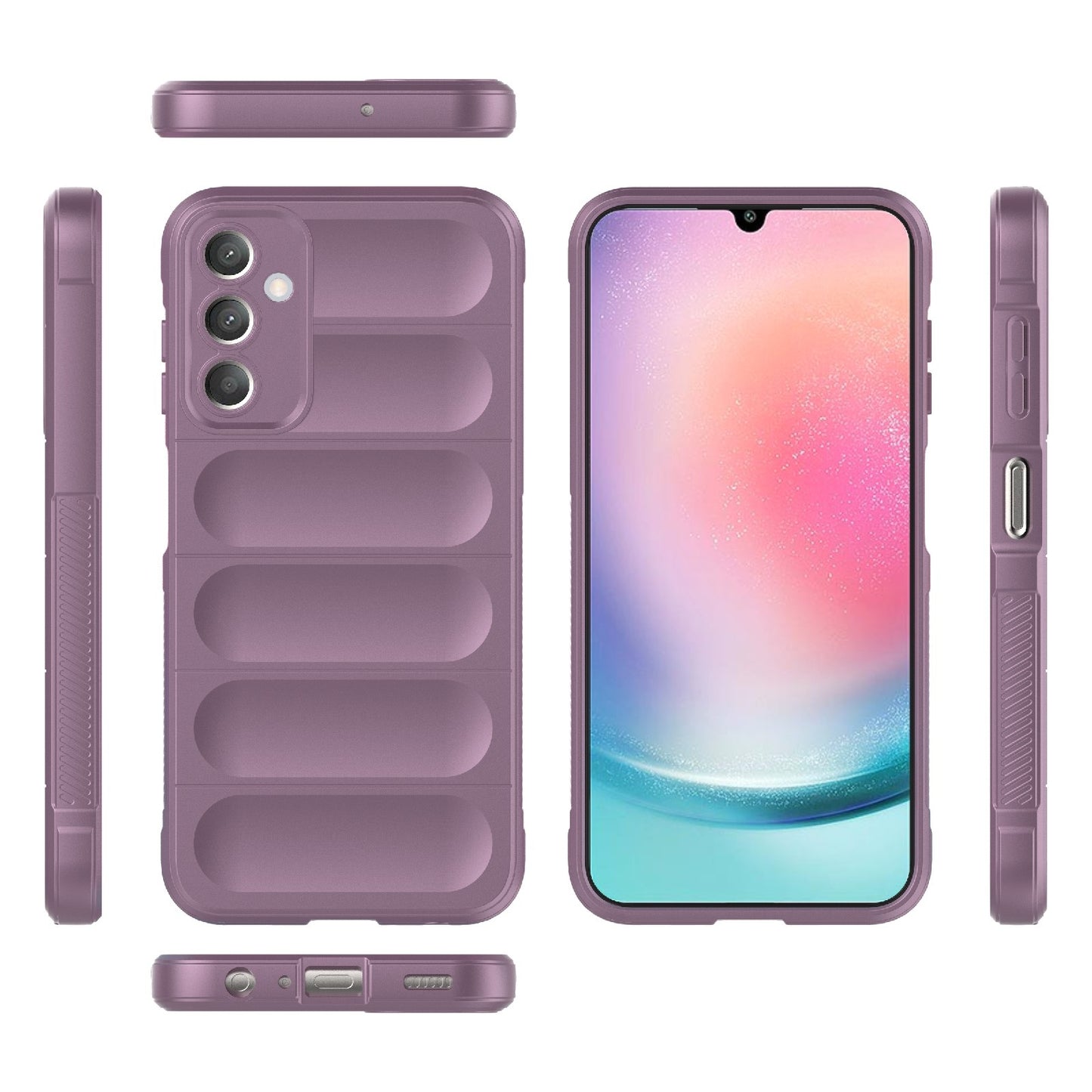 Samsung Galaxy A25 5G Magic Shield TPU + Flannel Protective Phone Case Cover, Shockproof Scratch Resistant