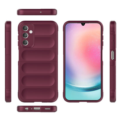 Samsung Galaxy A25 5G Magic Shield TPU + Flannel Protective Phone Case Cover, Shockproof Scratch Resistant