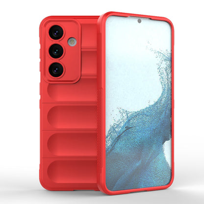 Samsung Galaxy S24 5G Magic Shield TPU + Flannel Protective Phone Case Cover, Shockproof Scratch Resistant