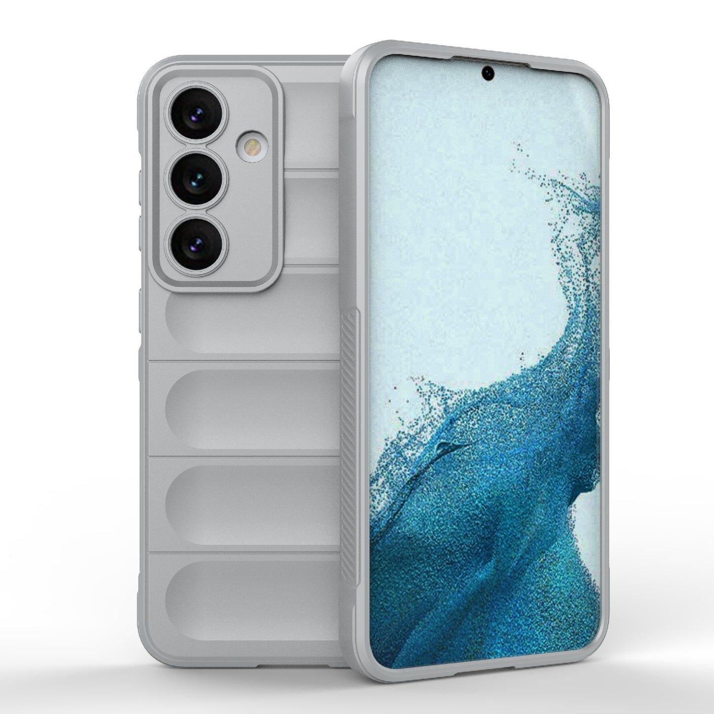 Samsung Galaxy S24 5G Magic Shield TPU + Flannel Protective Phone Case Cover, Shockproof Scratch Resistant
