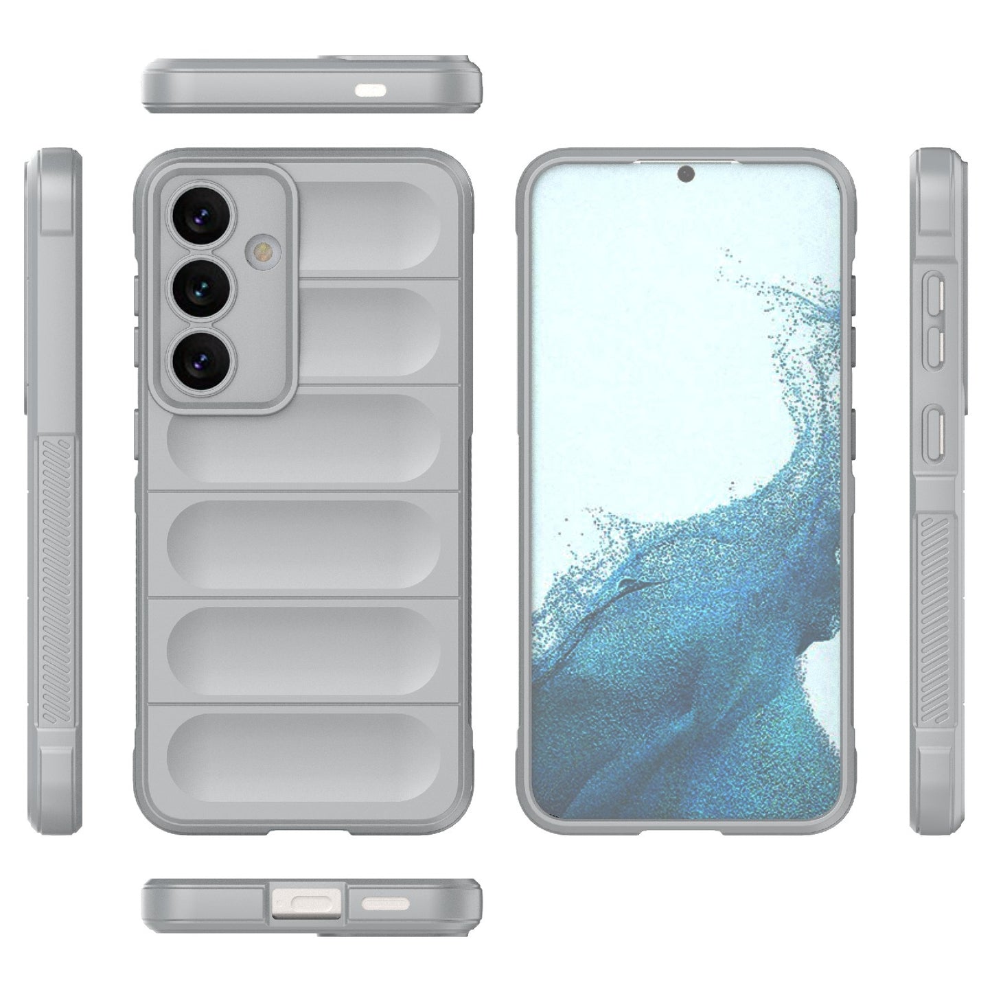 Samsung Galaxy S24 5G Magic Shield TPU + Flannel Protective Phone Case Cover, Shockproof Scratch Resistant
