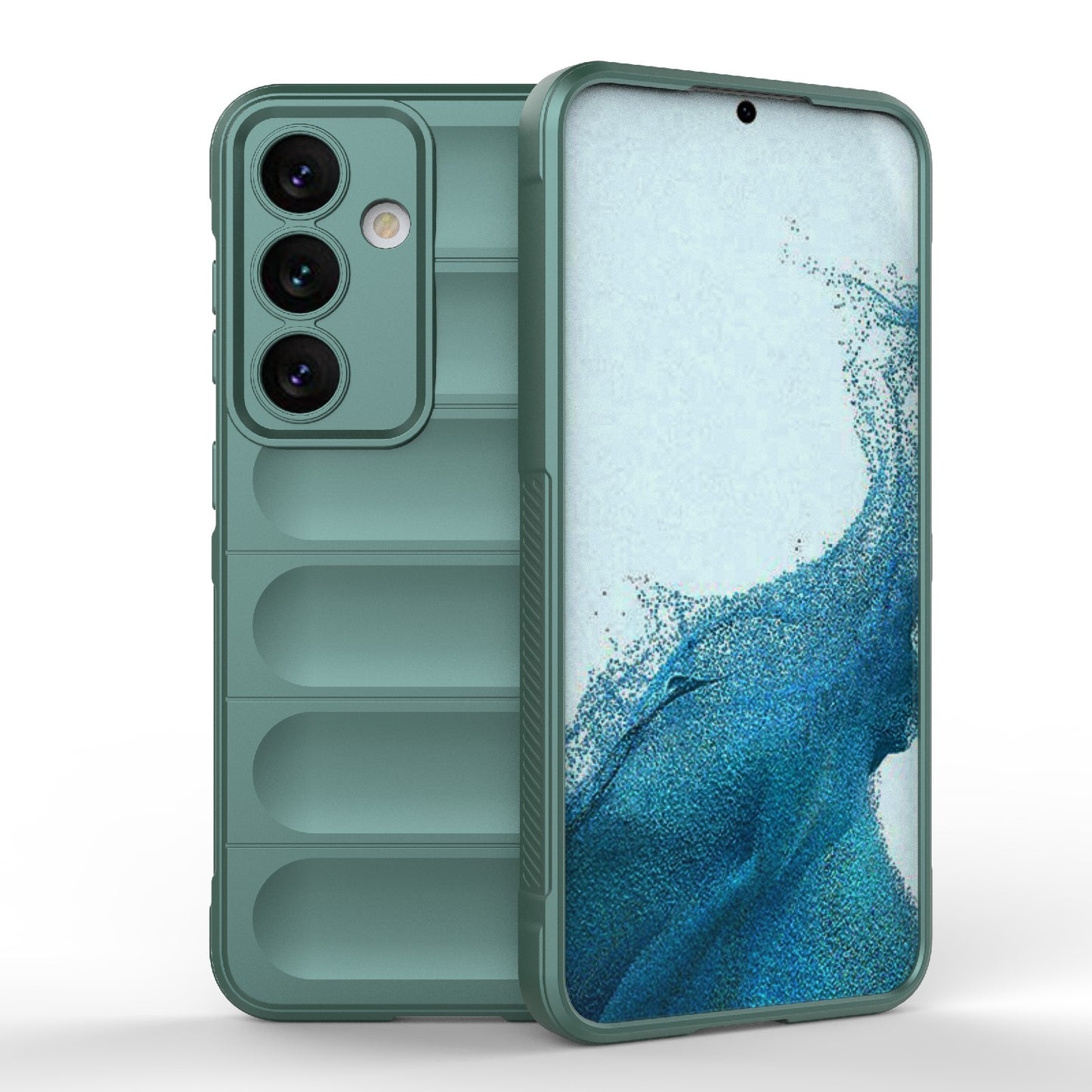 Samsung Galaxy S24 5G Magic Shield TPU + Flannel Protective Phone Case Cover, Shockproof Scratch Resistant
