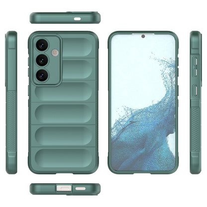 Samsung Galaxy S24 5G Magic Shield TPU + Flannel Protective Phone Case Cover, Shockproof Scratch Resistant