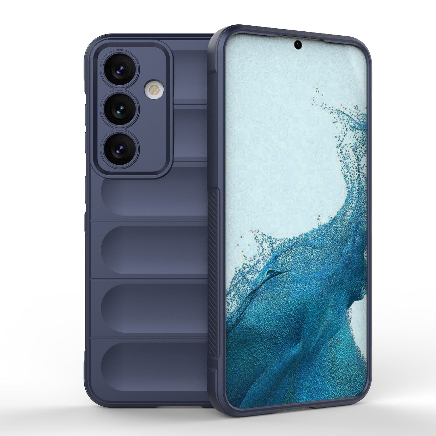 Samsung Galaxy S24 5G Magic Shield TPU + Flannel Protective Phone Case Cover, Shockproof Scratch Resistant