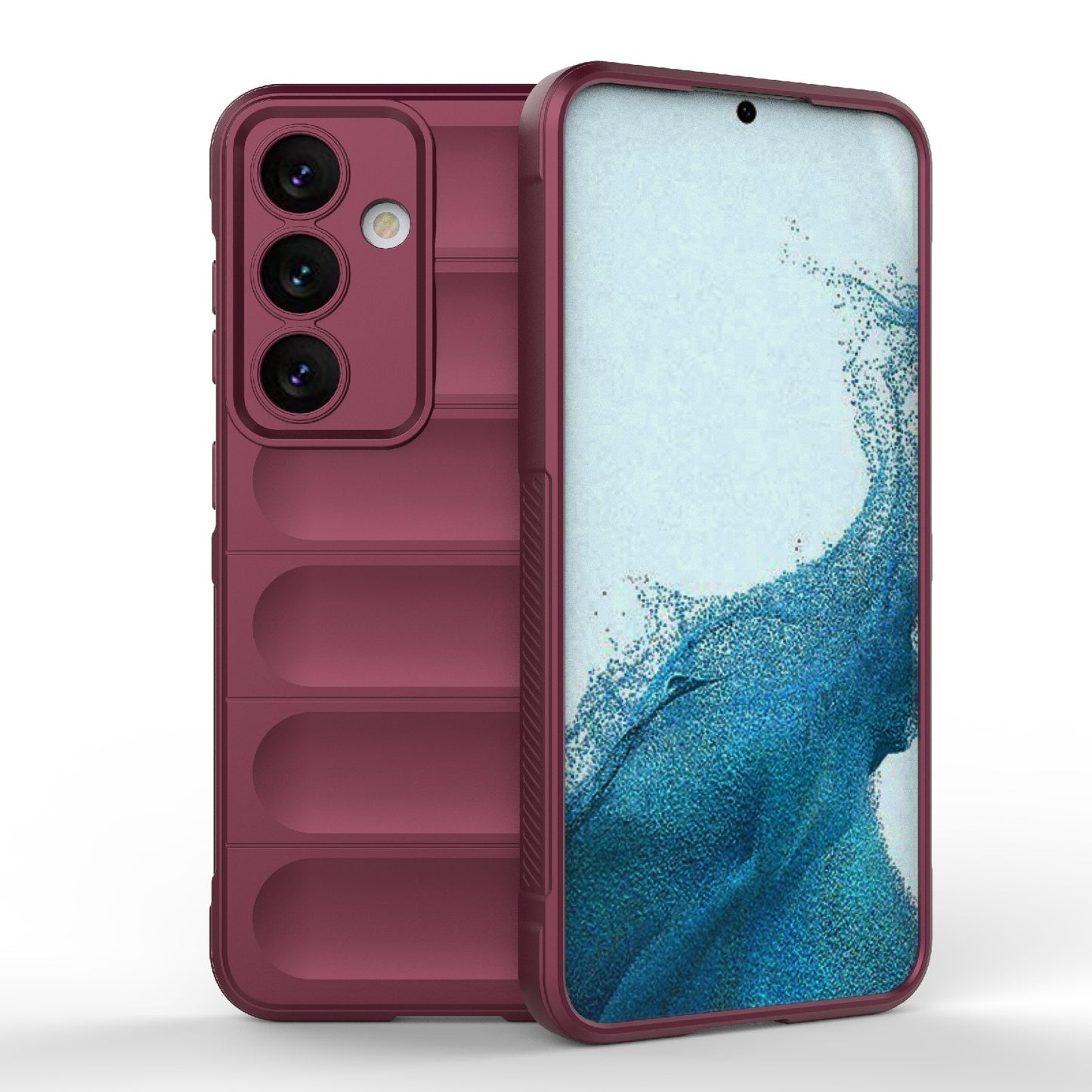 Samsung Galaxy S24 5G Magic Shield TPU + Flannel Protective Phone Case Cover, Shockproof Scratch Resistant