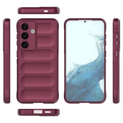 Samsung Galaxy S24 5G Magic Shield TPU + Flannel Protective Phone Case Cover, Shockproof Scratch Resistant