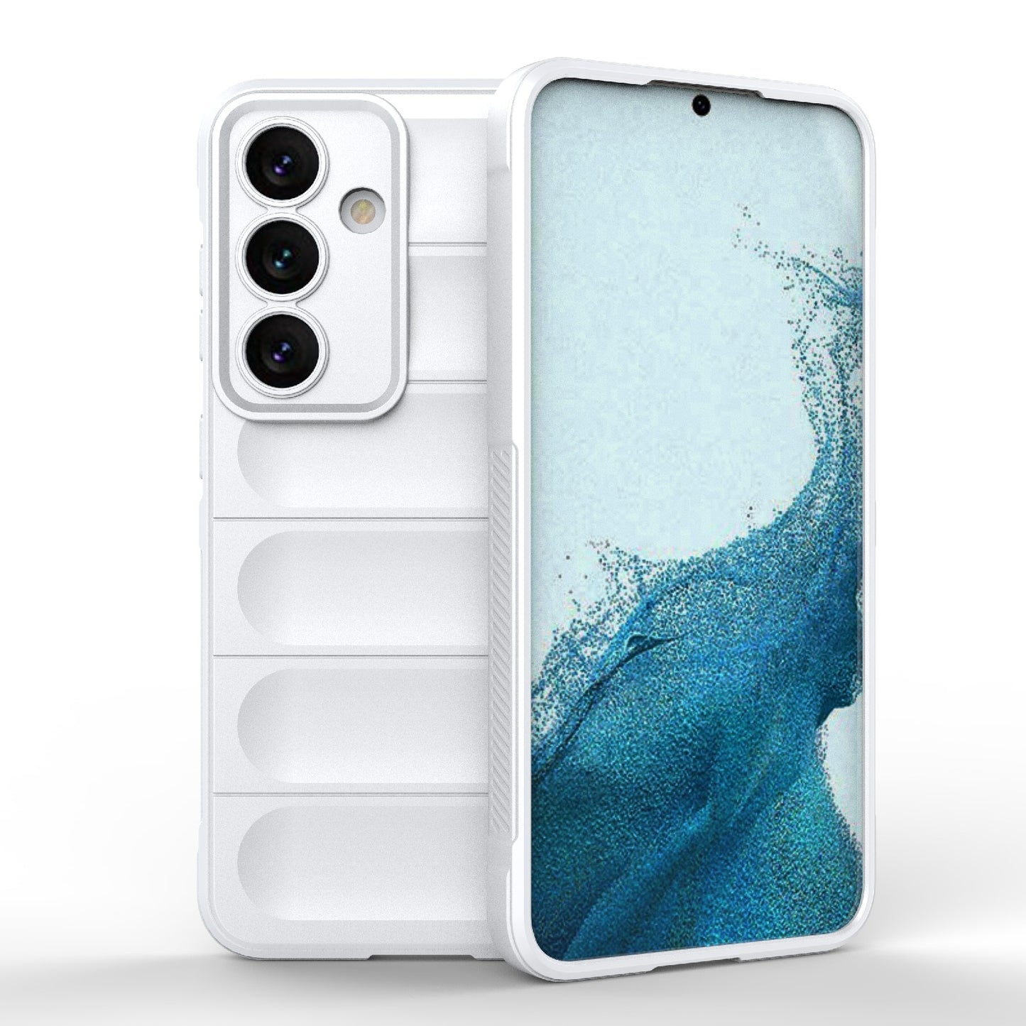 Samsung Galaxy S24 5G Magic Shield TPU + Flannel Protective Phone Case Cover, Shockproof Scratch Resistant