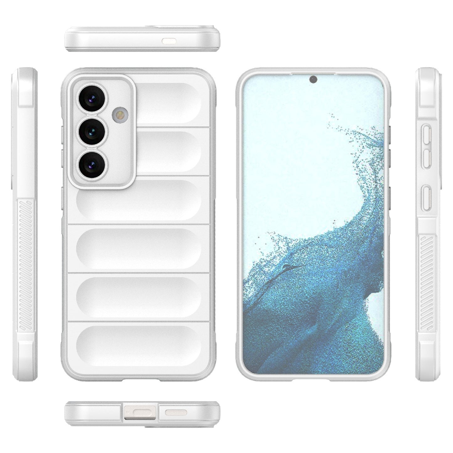 Samsung Galaxy S24 5G Magic Shield TPU + Flannel Protective Phone Case Cover, Shockproof Scratch Resistant