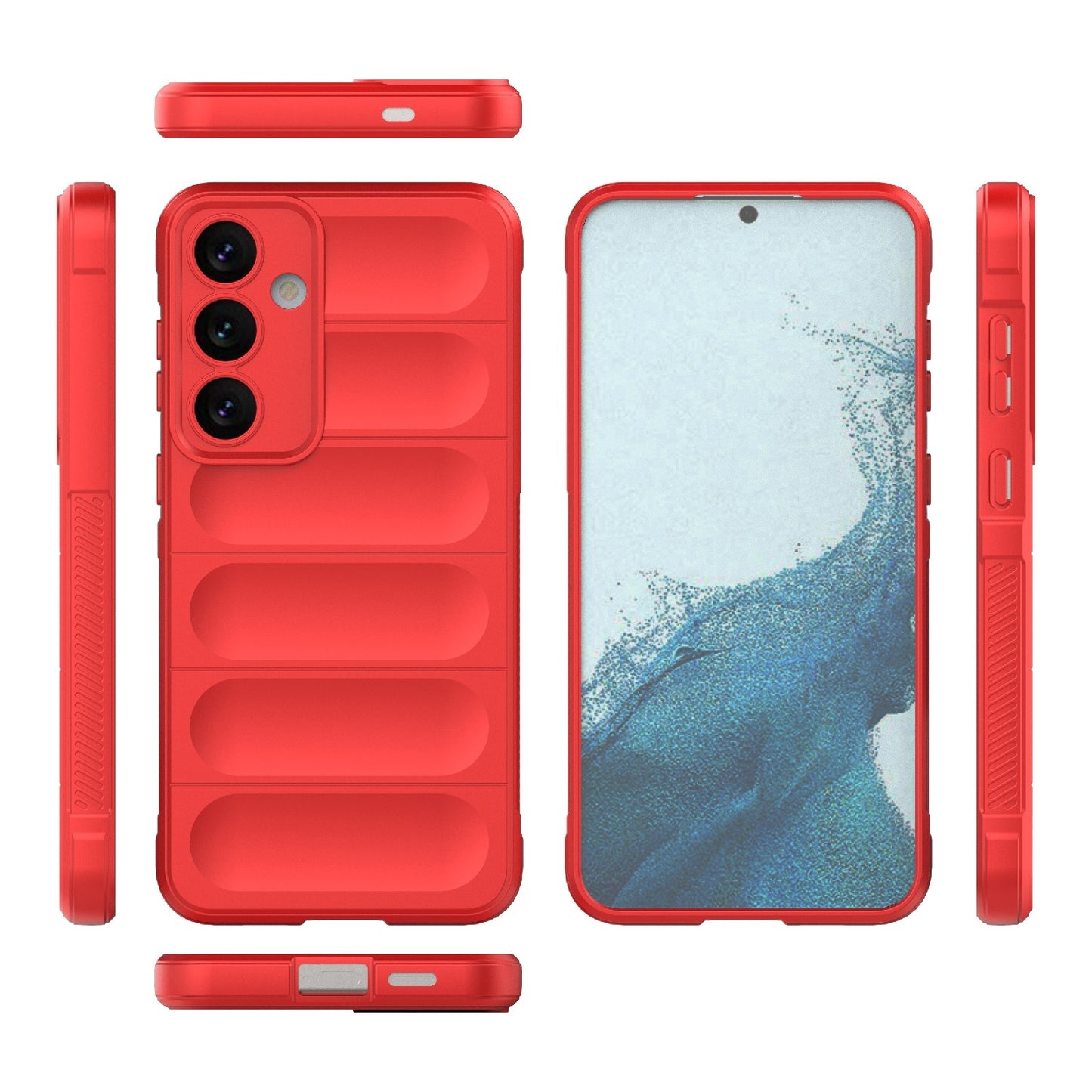 Samsung Galaxy S24+ 5G Magic Shield TPU + Flannel Protective Phone Case Cover, Shockproof Scratch Resistant