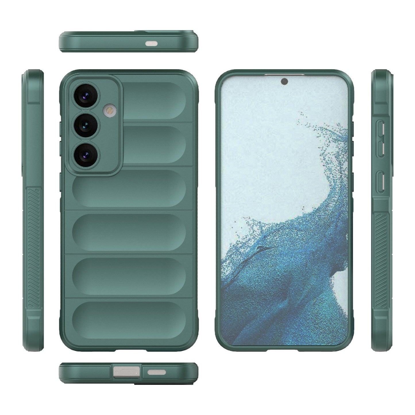 Samsung Galaxy S24+ 5G Magic Shield TPU + Flannel Protective Phone Case Cover, Shockproof Scratch Resistant
