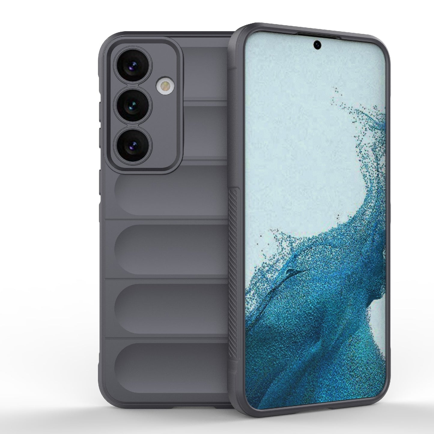 Samsung Galaxy S24+ 5G Magic Shield TPU + Flannel Protective Phone Case Cover, Shockproof Scratch Resistant