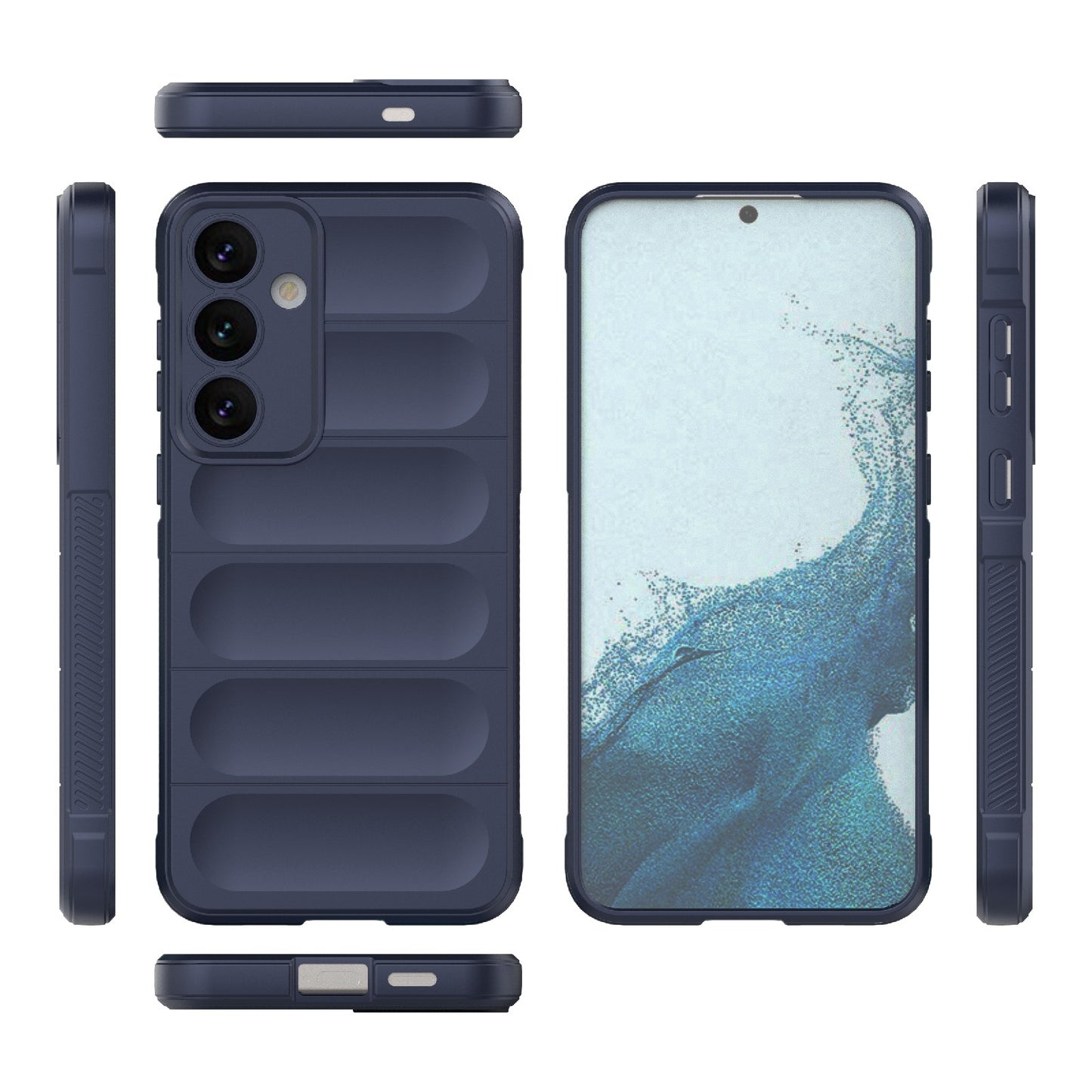 Samsung Galaxy S24+ 5G Magic Shield TPU + Flannel Protective Phone Case Cover, Shockproof Scratch Resistant