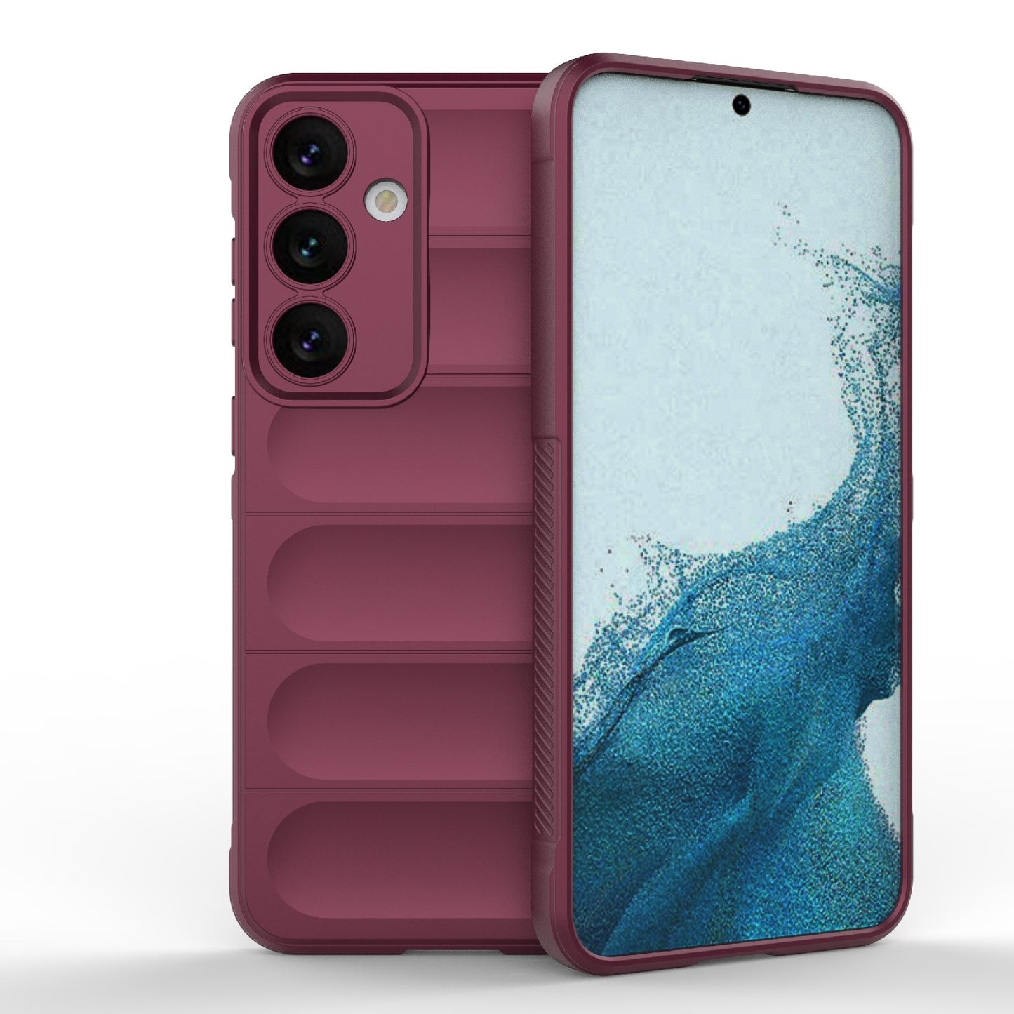 Samsung Galaxy S24+ 5G Magic Shield TPU + Flannel Protective Phone Case Cover, Shockproof Scratch Resistant