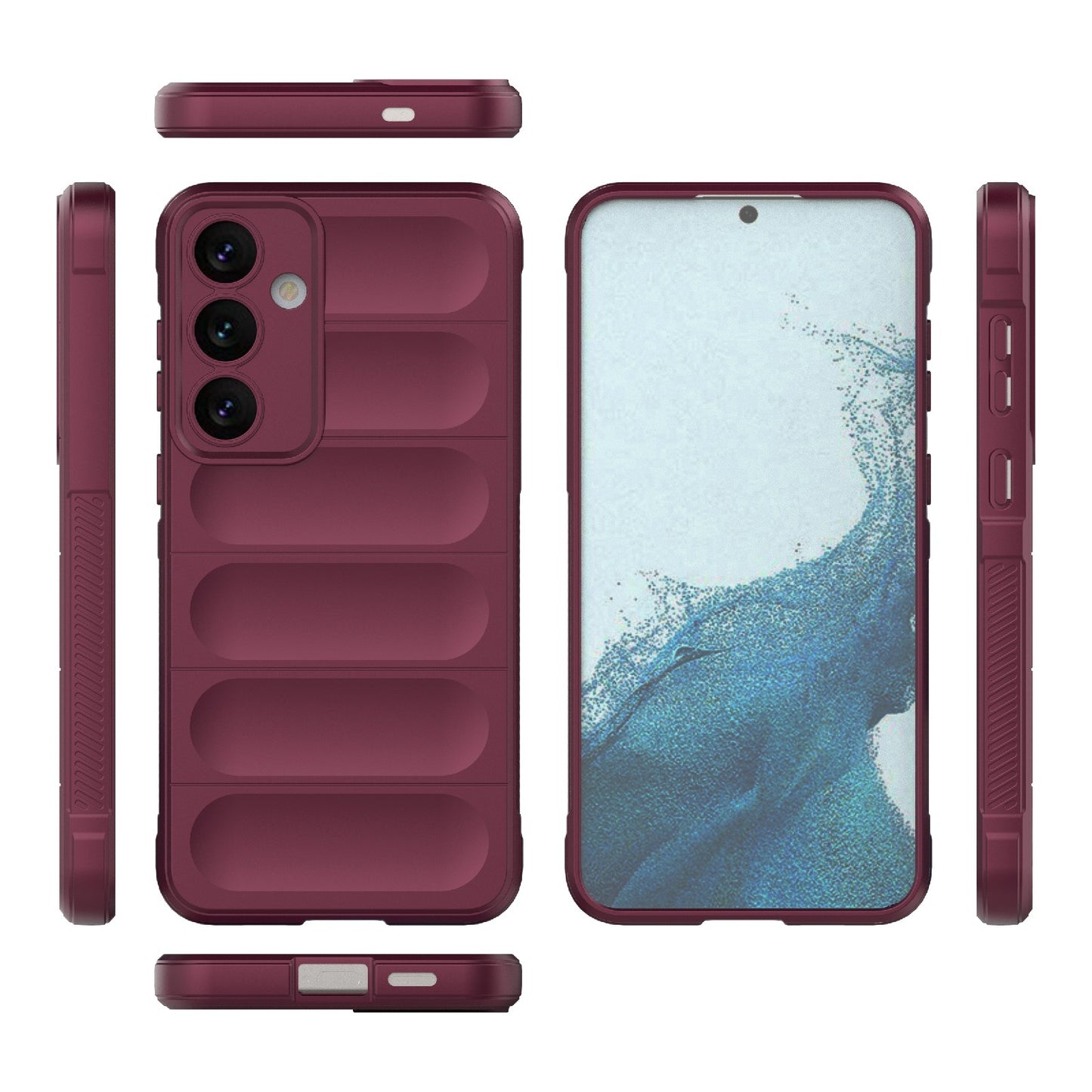 Samsung Galaxy S24+ 5G Magic Shield TPU + Flannel Protective Phone Case Cover, Shockproof Scratch Resistant
