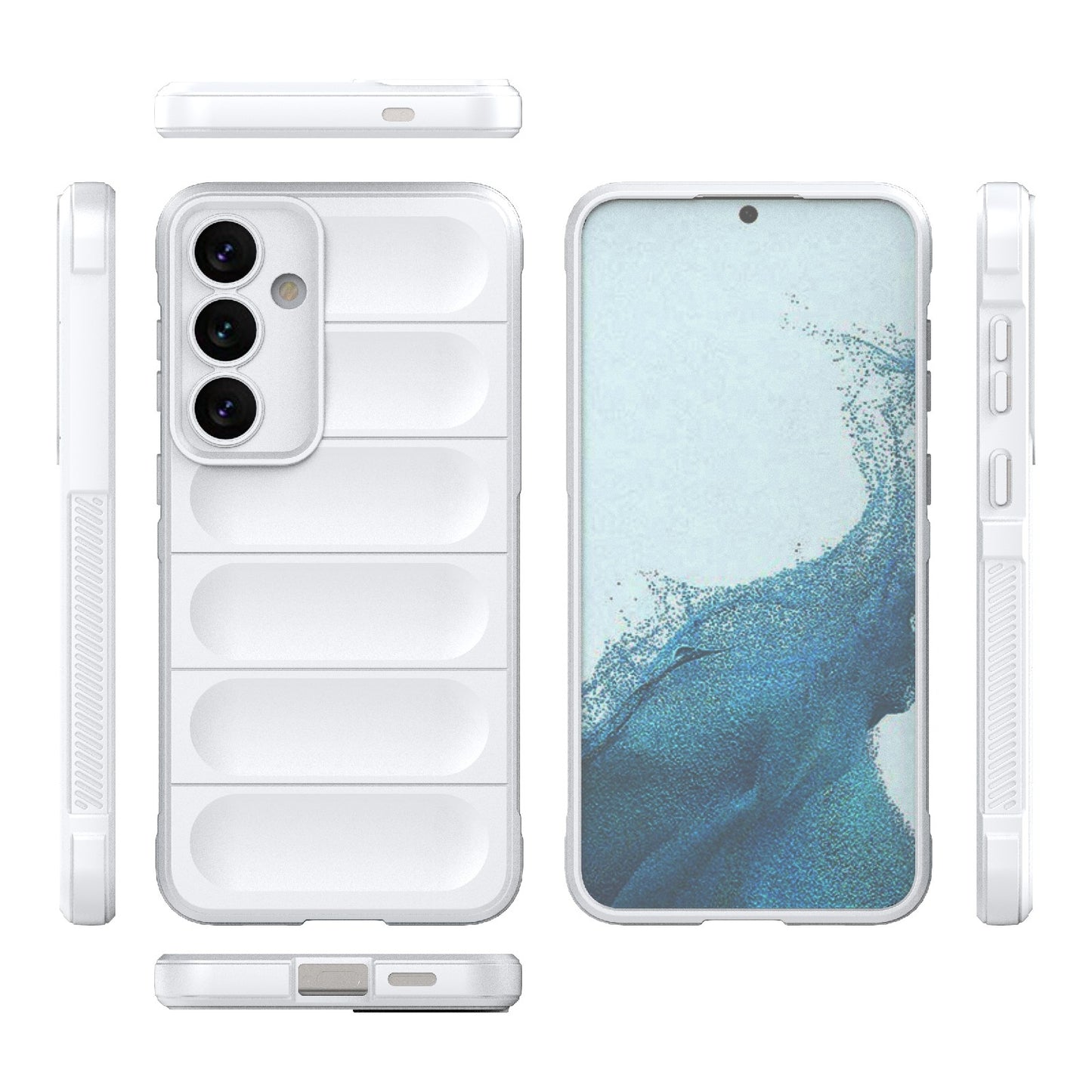 Samsung Galaxy S24+ 5G Magic Shield TPU + Flannel Protective Phone Case Cover, Shockproof Scratch Resistant