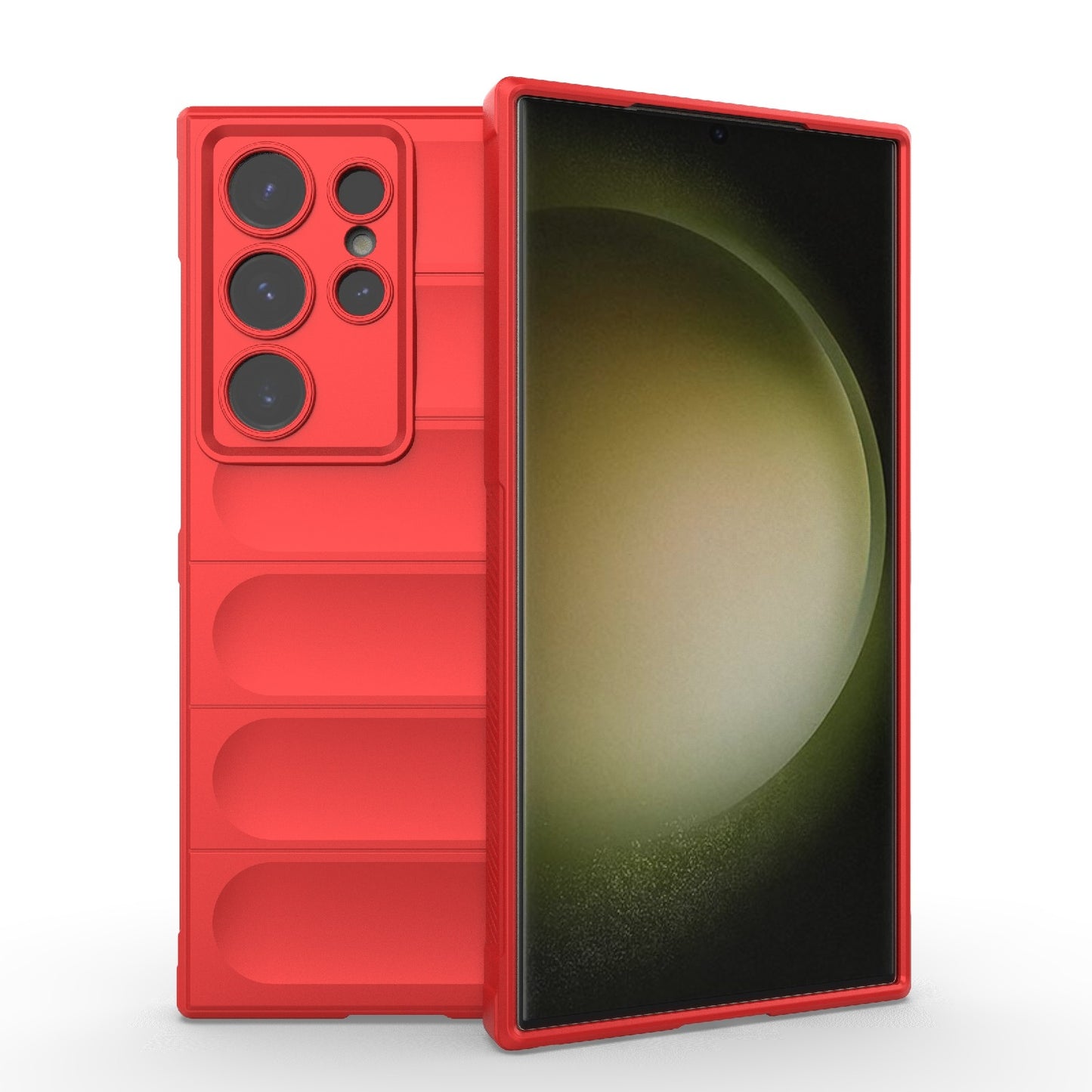 Samsung Galaxy S24 Ultra 5G Magic Shield TPU + Flannel Protective Phone Case Cover, Shockproof Scratch Resistant