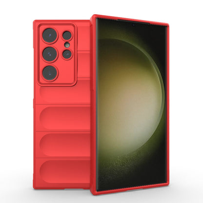 Samsung Galaxy S24 Ultra 5G Magic Shield TPU + Flannel Protective Phone Case Cover, Shockproof Scratch Resistant
