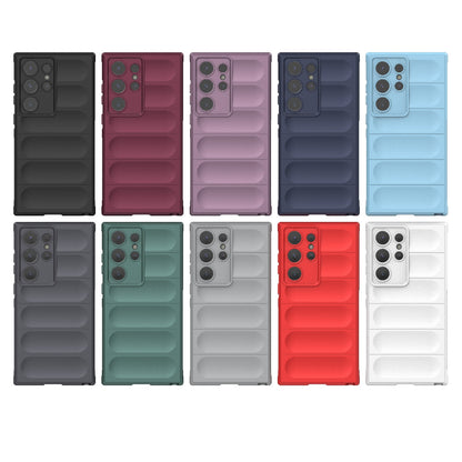 Samsung Galaxy S24 Ultra 5G Magic Shield TPU + Flannel Protective Phone Case Cover, Shockproof Scratch Resistant