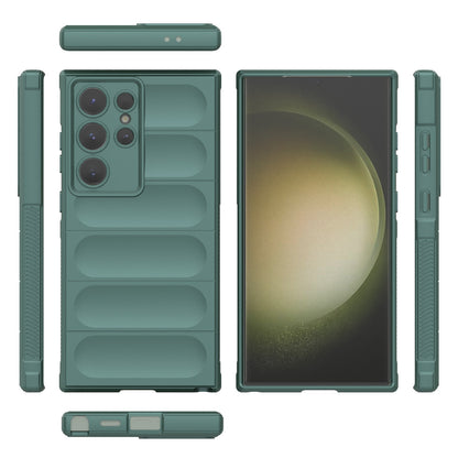 Samsung Galaxy S24 Ultra 5G Magic Shield TPU + Flannel Protective Phone Case Cover, Shockproof Scratch Resistant